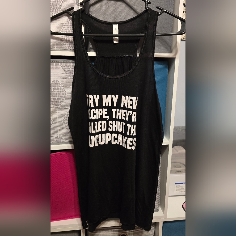 Bella Canvas Black and White Tank Top Bold Graphic